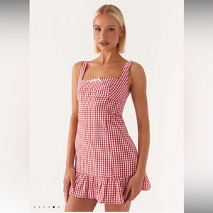 NWT Pepermayo Honesty Mini Dress - Red Gingham